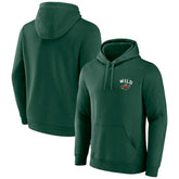 Minnesota Wild Team Lockup Pullover Hoodie - Green | NHL near me