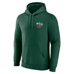 Minnesota Wild Team Lockup Pullover Hoodie - Green | NHL near me