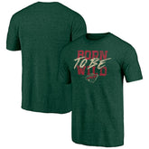 Minnesota Wild Shoot to Score Tri-Blend T-Shirt - Green | NHL Clearance
