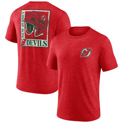 New Jersey Devils Earnest Will Tri-Blend T-Shirt - Red | NHL online