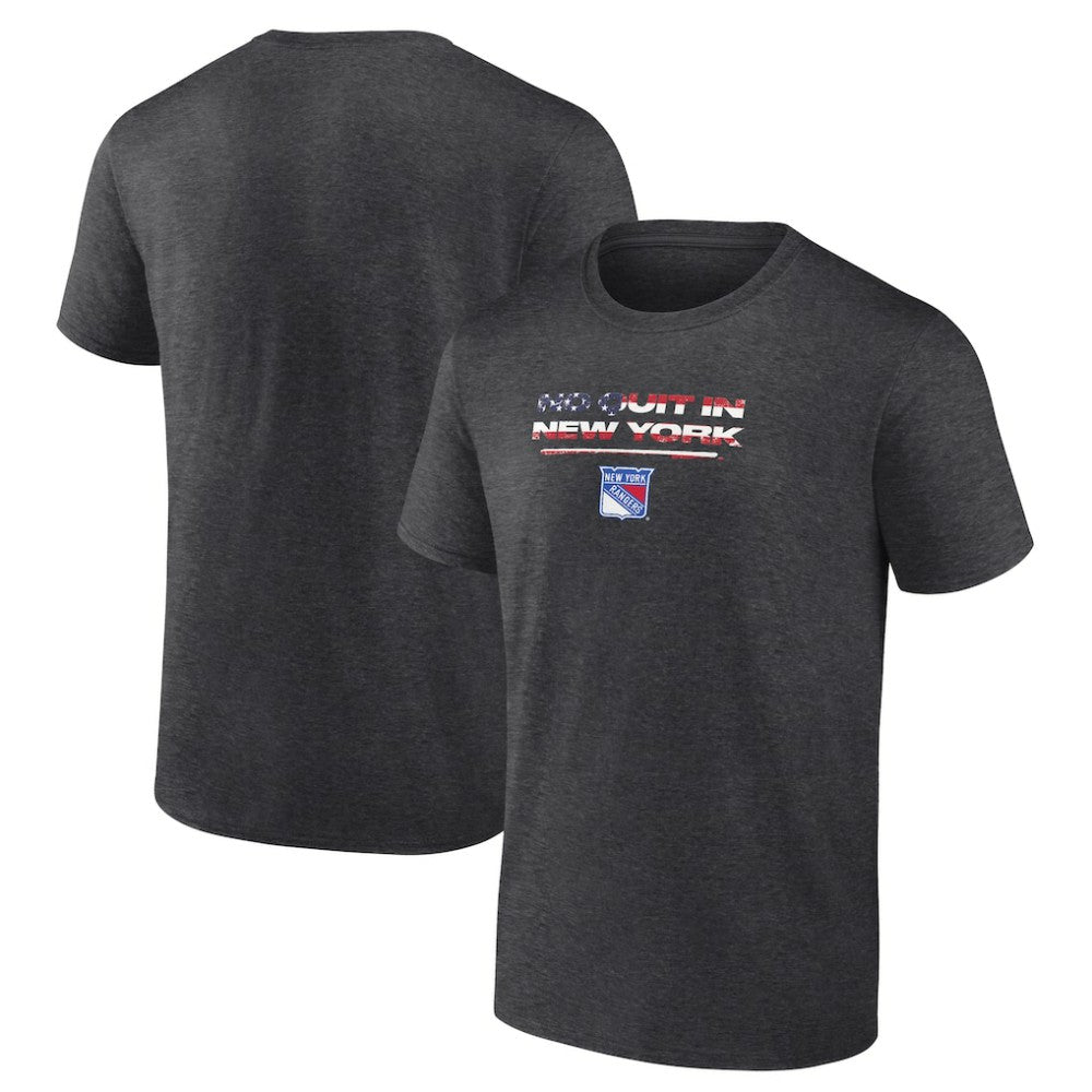 New York Rangers Stars and Stripes T-Shirt - Charcoal | NHL on sale