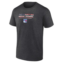 New York Rangers Stars and Stripes T-Shirt - Charcoal | NHL on sale