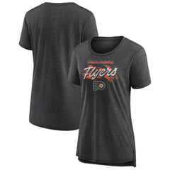 Philadelphia Flyers Women's Hit the Ice Tri-Blend T-Shirt - Gray | NHL on sale
