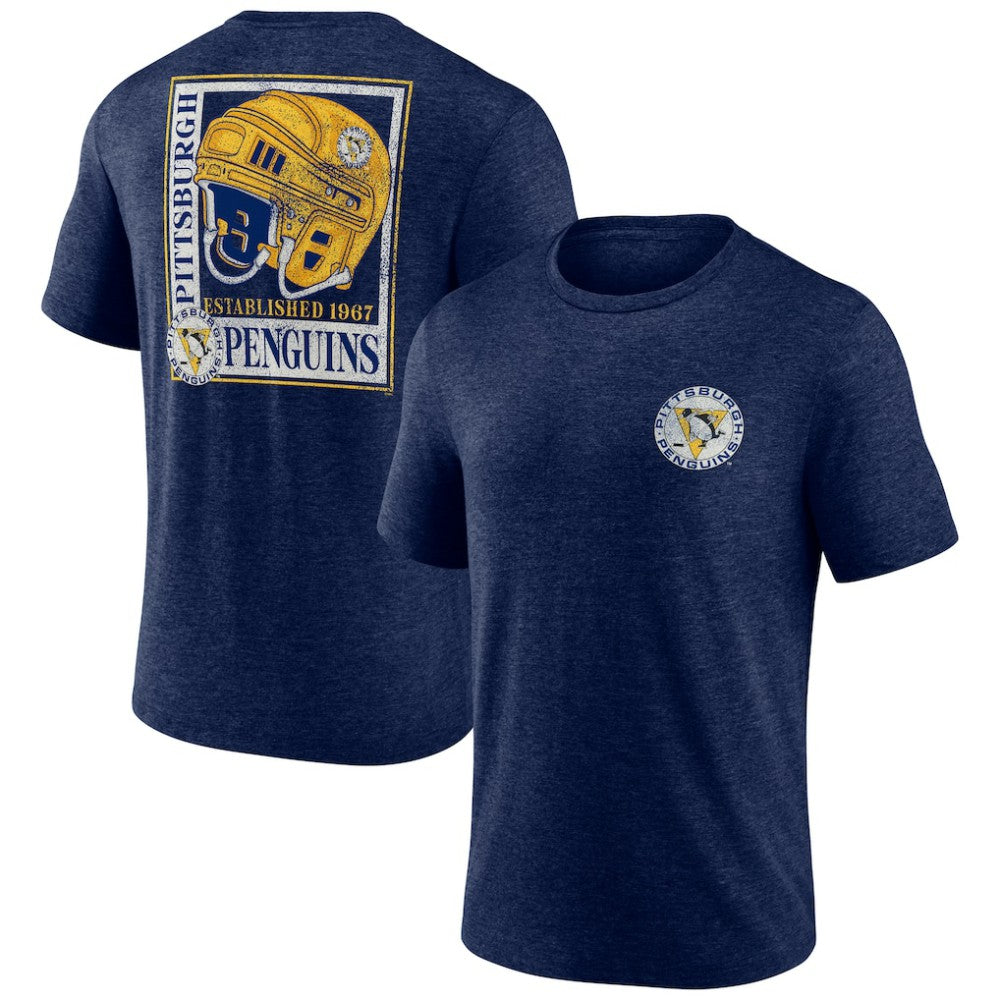 Pittsburgh Penguins Earnest Will Tri-Blend T-Shirt - Navy | NHL on sale