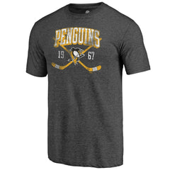 Pittsburgh Penguins Line Shift Tri-Blend T-Shirt - Charcoal | NHL on sale