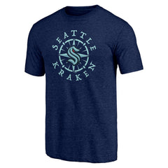 Seattle Kraken Shoot to Score Tri-Blend T-Shirt - Deep Sea Blue | NHL online