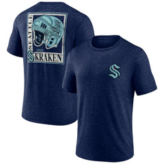 Seattle Kraken Earnest Will Tri-Blend T-Shirt - Deep Sea Blue | NHL discount