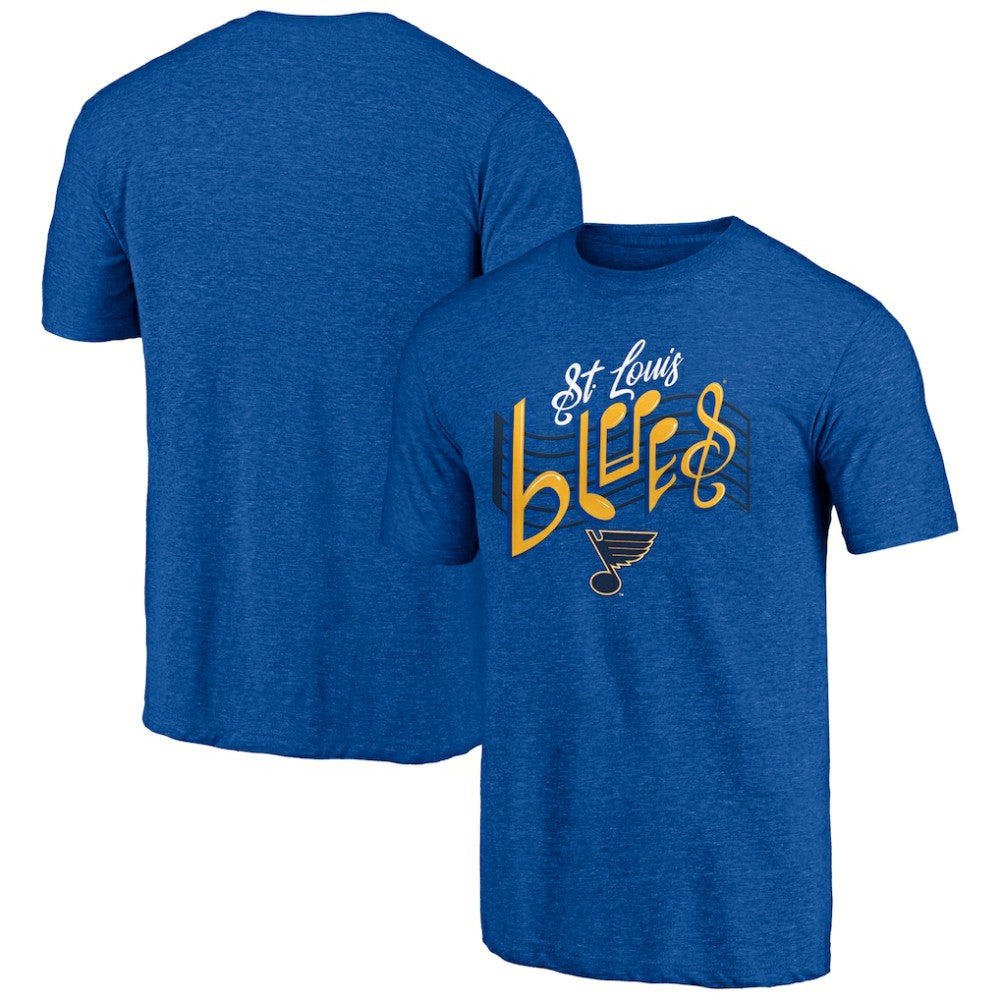 St. Louis Blues Shoot to Score Tri-Blend T-Shirt - Blue | NHL Lifestyle