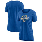St. Louis Blues Women's Hit the Ice Tri-Blend T-Shirt - Blue | NHL near me