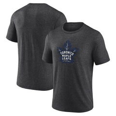 Toronto Maple Leafs Alternate Logo Tri-Blend T-Shirt - Charcoal | NHL Lifestyle