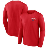 Washington Capitals Team Lockup Long Sleeve T-Shirt - Red | NHL Clearance