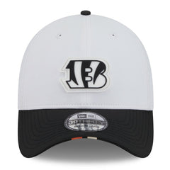 Cincinnati Bengals New Era 2025 NFL Training Camp 39THIRTY Flex Hat - White/Black - NFL