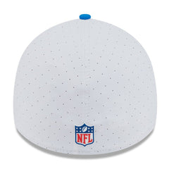 Detroit Lions New Era 2025 NFL Training Camp Throwback Logo 39THIRTY Flex Hat - White/Blue - NFL