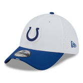 Indianapolis Colts New Era 2025 NFL Training Camp 39THIRTY Flex Hat - White/Royal - NFL