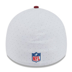 Washington Commanders New Era 2025 NFL Training Camp 39THIRTY Flex Hat - White/Burgundy - NFL