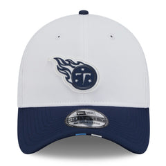 Tennessee Titans New Era 2025 NFL Training Camp 39THIRTY Flex Hat - White/Navy - NFL