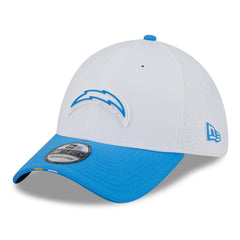 Los Angeles Chargers New Era 2025 NFL Training Camp 39THIRTY Flex Hat - White/Powder Blue - NFL