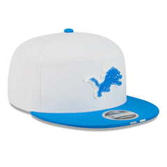 Detroit Lions New Era 2025 NFL Training Camp Split Panel 9FIFTY Snapback Hat - White/Blue - NFL