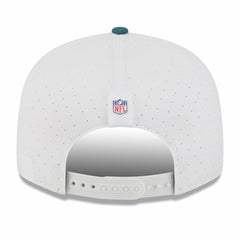 Philadelphia Eagles New Era 2025 NFL Training Camp Split Panel 9FIFTY Snapback Hat - White/Midnight Green - NFL