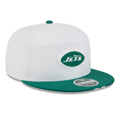 New York Jets New Era 2025 NFL Training Camp Split Panel 9FIFTY Snapback Hat - White/Green - NFL