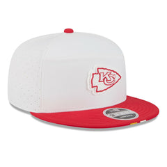 Kansas City Chiefs New Era 2025 NFL Training Camp Split Panel 9FIFTY Snapback Hat - White/Red - NFL