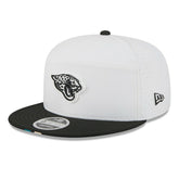Jacksonville Jaguars New Era 2025 NFL Training Camp Split Panel 9FIFTY Snapback Hat - White/Black - NFL