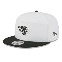 Jacksonville Jaguars New Era 2025 NFL Training Camp Split Panel 9FIFTY Snapback Hat - White/Black - NFL