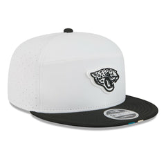 Jacksonville Jaguars New Era 2025 NFL Training Camp Split Panel 9FIFTY Snapback Hat - White/Black - NFL