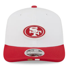 San Francisco 49ers New Era 2025 NFL Training Camp 9SEVENTY Adjustable Hat - White/Scarlet - NFL