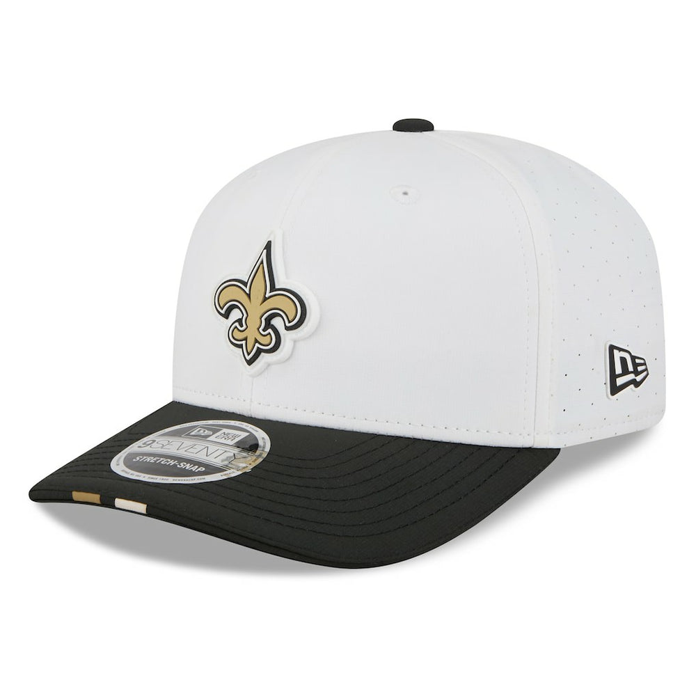 New Orleans Saints New Era 2025 NFL Training Camp 9SEVENTY Adjustable Hat - White/Black - NFL