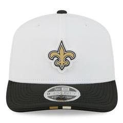 New Orleans Saints New Era 2025 NFL Training Camp 9SEVENTY Adjustable Hat - White/Black - NFL