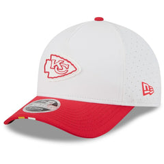 Kansas City Chiefs New Era 2025 NFL Training Camp A-Frame 9FORTY Adjustable Hat - White/Red - NFL
