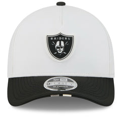 Las Vegas Raiders New Era 2025 NFL Training Camp A-Frame 9FORTY Adjustable Hat - White/Black - NFL
