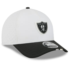 Las Vegas Raiders New Era 2025 NFL Training Camp A-Frame 9FORTY Adjustable Hat - White/Black - NFL