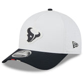 Houston Texans New Era 2025 NFL Training Camp A-Frame 9FORTY Adjustable Hat - White/Navy - NFL