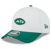 New York Jets New Era 2025 NFL Training Camp A-Frame 9FORTY Adjustable Hat - White/Green - NFL