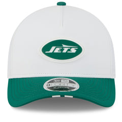 New York Jets New Era 2025 NFL Training Camp A-Frame 9FORTY Adjustable Hat - White/Green - NFL
