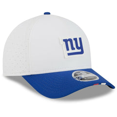 New York Giants New Era 2025 NFL Training Camp A-Frame 9FORTY Adjustable Hat - White/Royal - NFL