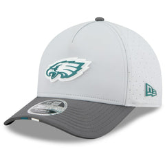 Philadelphia Eagles New Era 2025 NFL Training Camp A-Frame 9FORTY Adjustable Hat - Gray/Graphite - NFL