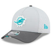 Miami Dolphins New Era 2025 NFL Training Camp A-Frame 9FORTY Adjustable Hat - Gray/Graphite - NFL