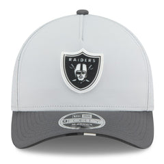 Las Vegas Raiders New Era 2025 NFL Training Camp A-Frame 9FORTY Adjustable Hat - Gray/Graphite - NFL