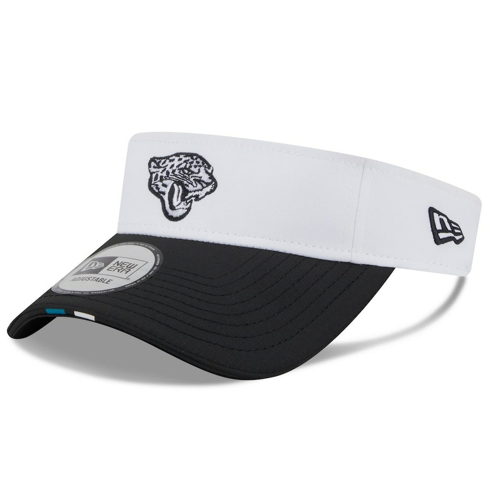 Jacksonville Jaguars New Era 2025 NFL Training Camp Adjustable Visor - White/Black - NFL