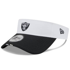 Las Vegas Raiders New Era 2025 NFL Training Camp Adjustable Visor - White/Black - NFL
