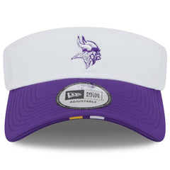 Minnesota Vikings New Era 2025 NFL Training Camp Adjustable Visor - White/Purple - NFL