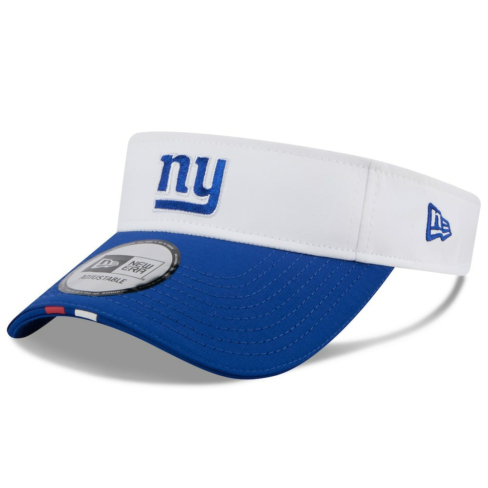 New York Giants New Era 2025 NFL Training Camp Adjustable Visor - White/Royal - NFL