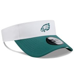 Philadelphia Eagles New Era 2025 NFL Training Camp Adjustable Visor - White/Midnight Green - NFL