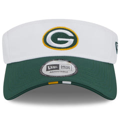 Green Bay Packers New Era 2025 NFL Training Camp Adjustable Visor - White/Green - NFL