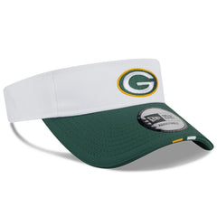 Green Bay Packers New Era 2025 NFL Training Camp Adjustable Visor - White/Green - NFL