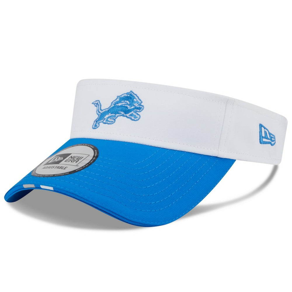 Detroit Lions New Era 2025 NFL Training Camp Adjustable Visor - White/Blue - NFL