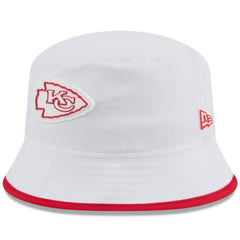 Kansas City Chiefs New Era 2025 NFL Training Camp Stretch Bucket Hat - White - NFL